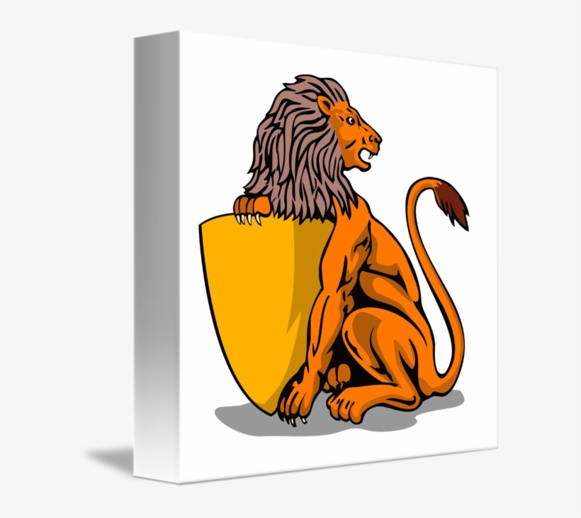 598 X 650 1 - Lion Shield, transparent png download