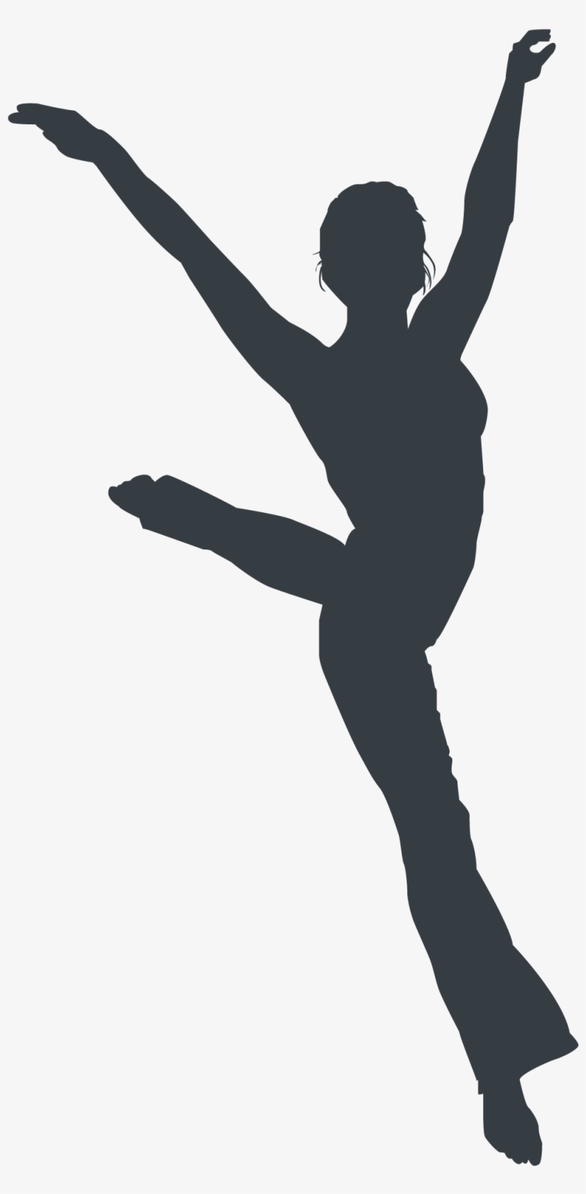 Athlete Silhouette - Silhouette, transparent png download