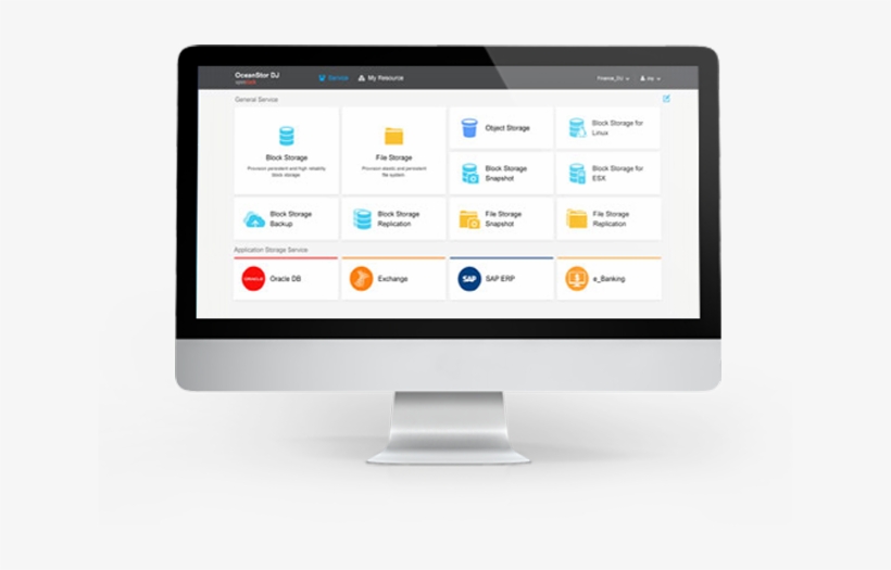 Oceanstor Dj Service-driven Storage Control Software - Computer Monitor, transparent png download