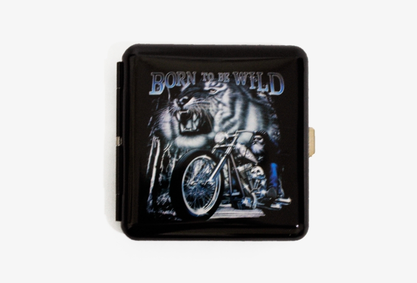 Cigarette Case, Assorted Motorcycle Designs, Black, - Picture Frame, transparent png download