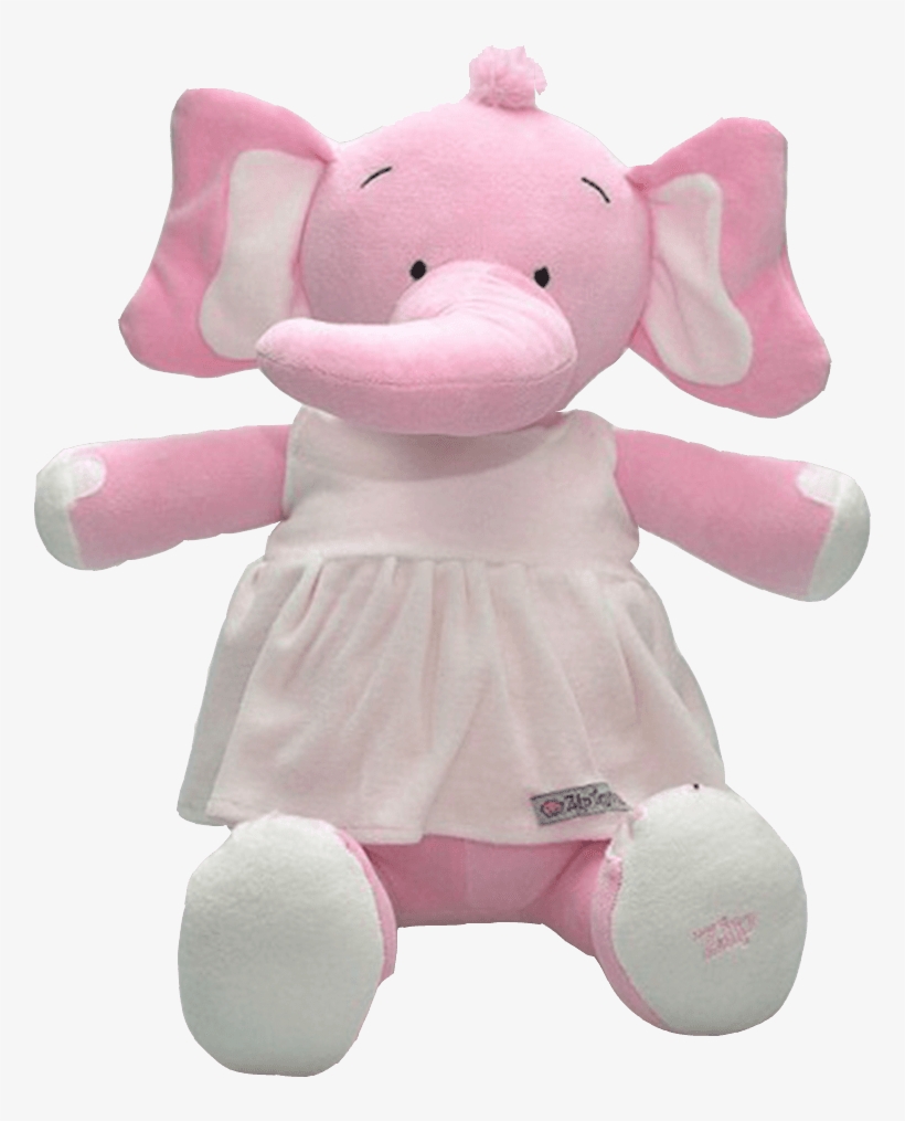 Elefante De Pelúcia Rosa Lavine - Stuffed Toy, transparent png download