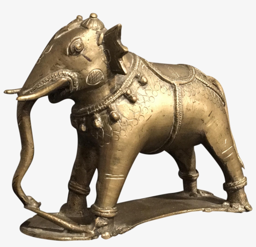 Freeuse Stock Vintage Nepalese Bronze Indian Chairish - Bronze Sculpture, transparent png download