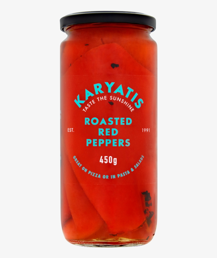 Great Taste Award Karyatis Roasted Red Peppers 450g - Karyatis Roasted Red Peppers, transparent png download