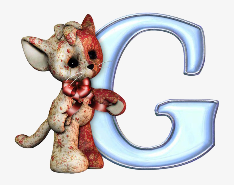 Alfabeto Azul Con Gatos Png - Letras Del Abecedario I Con Gatos, transparent png download