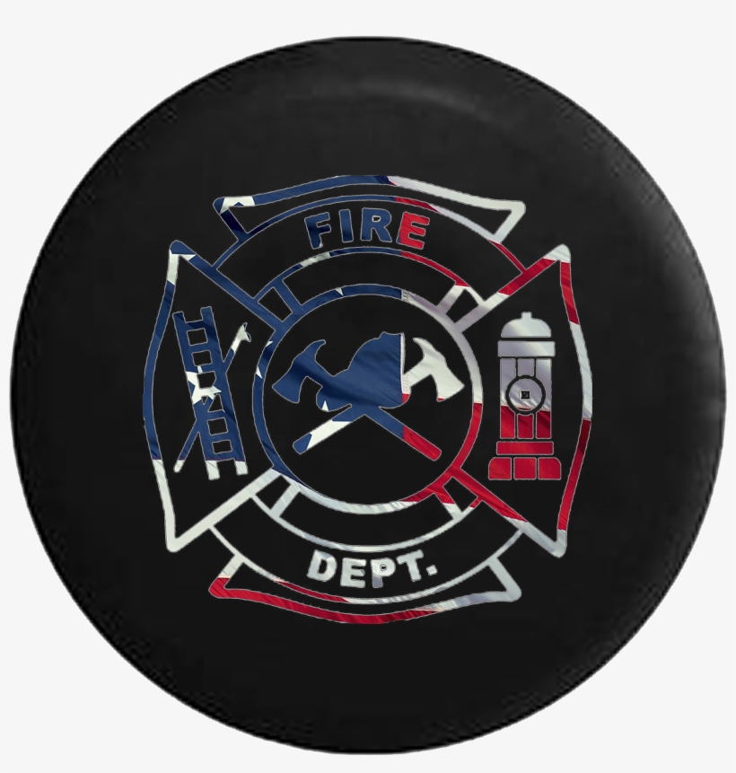 Fire Department Waving American Flag - Madison Heights Mi Fire Department Logo, transparent png download