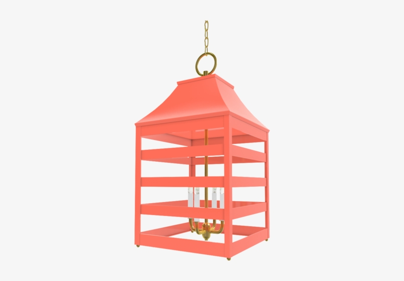 Saybrook Xl Lantern With Brass - Wood, transparent png download