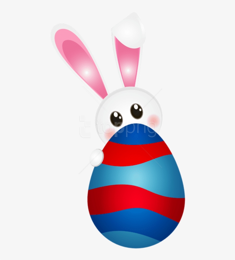 Free Png Download Easter Cute Egg Bunny Png Images - Portable Network Graphics, transparent png download