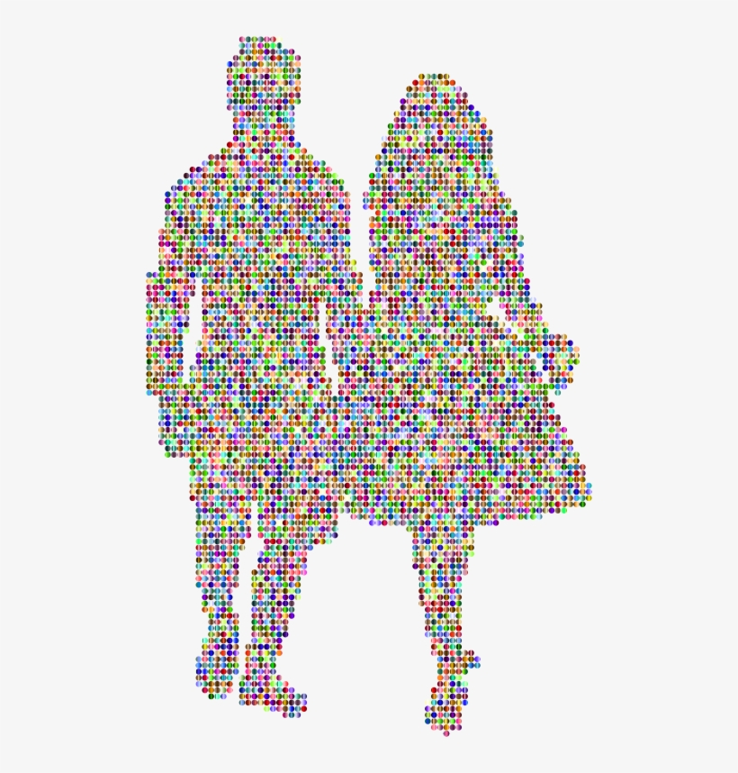 Medium Image - Romantic Couple Holding Hands Clipart, transparent png download