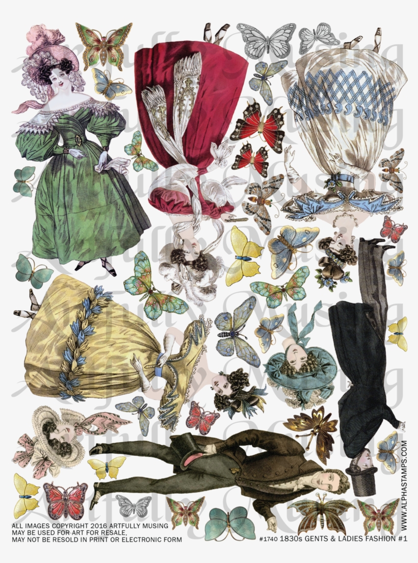 To Cover The Back And Sides Of The Theater And To Hide - Journal Des Dames Et Des Modes, Costumes Parisiens,, transparent png download