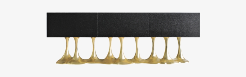 Janus Sideboard With Base Finished In Gold Leaf And - Lampshade, transparent png download