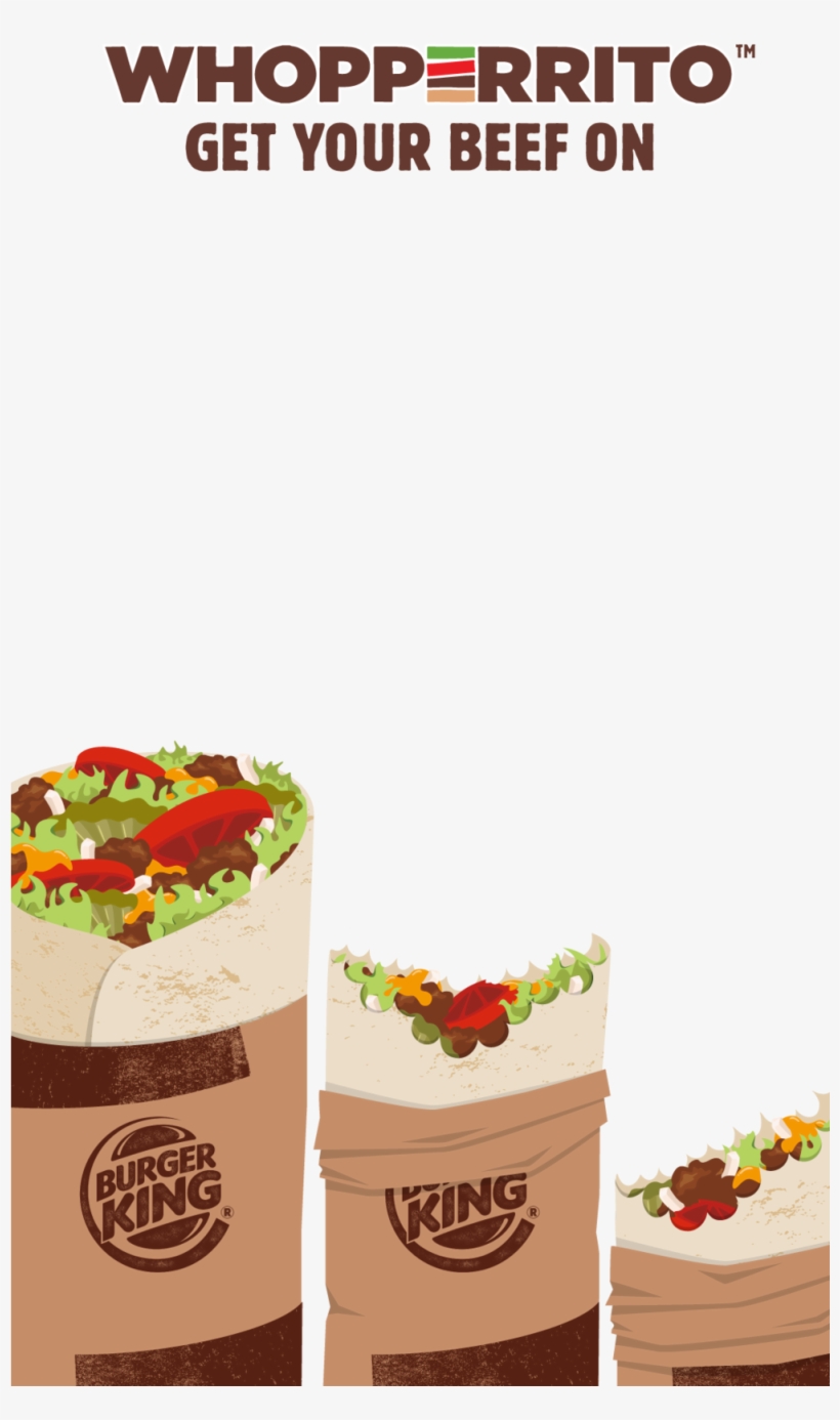 Whopperrito Snapchat R5 1 - Burger King, transparent png download