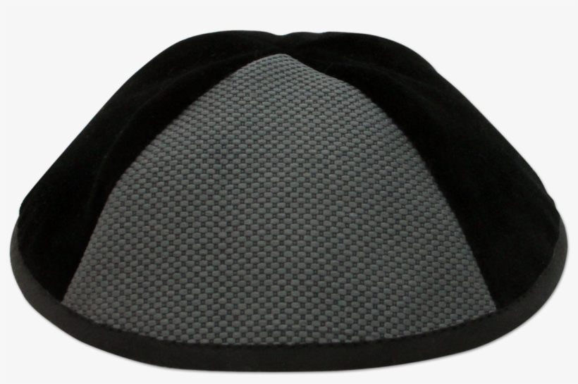 Black Velvet Kippah With Arig Triangalur - Beanie, transparent png download