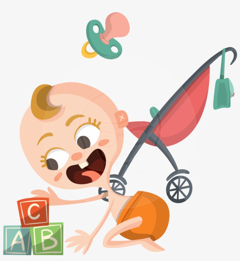 A Baby Themed Graphic Pack Containing Various - Cartoon, transparent png download