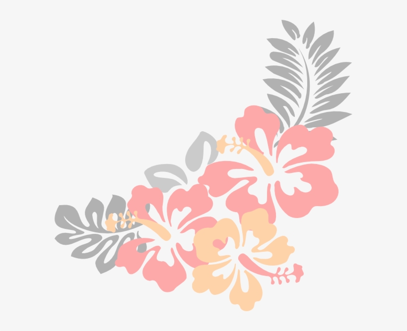 This Free Clip Arts Design Of Hibiscus Light Grey Png, transparent png download