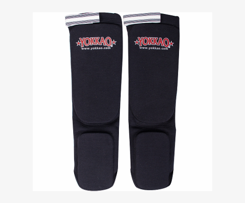 Yokkao Muay Thai Boxing Shin Guards Black Cotton - Hockey Sock, transparent png download
