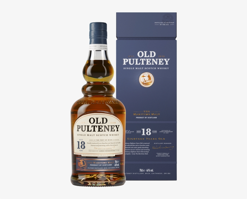 18 Years Old Single Malt Scotch Whisky - Old Pulteney 15, transparent png download