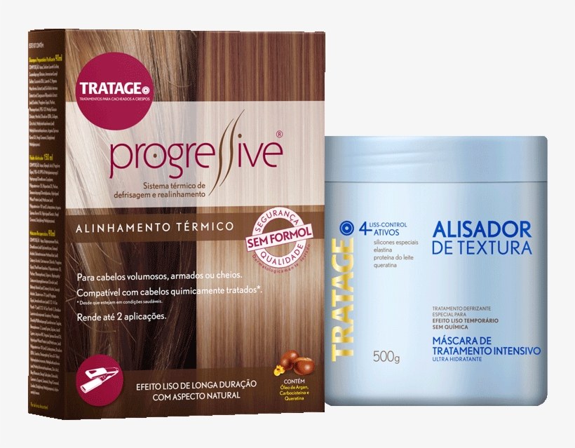 Kit Progressive Alisador De Textura - Alinhamento Termico Tratage, transparent png download