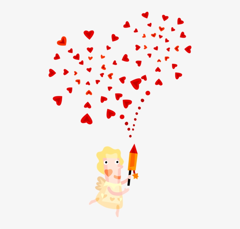 Vector Illustration Of Cupid God Of Desire And Erotic - Estres Y Diabetes Tipo 2, transparent png download