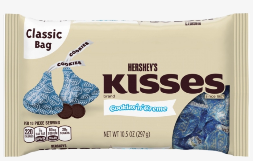 Hersheys Cookies And Cream Kisses, transparent png download