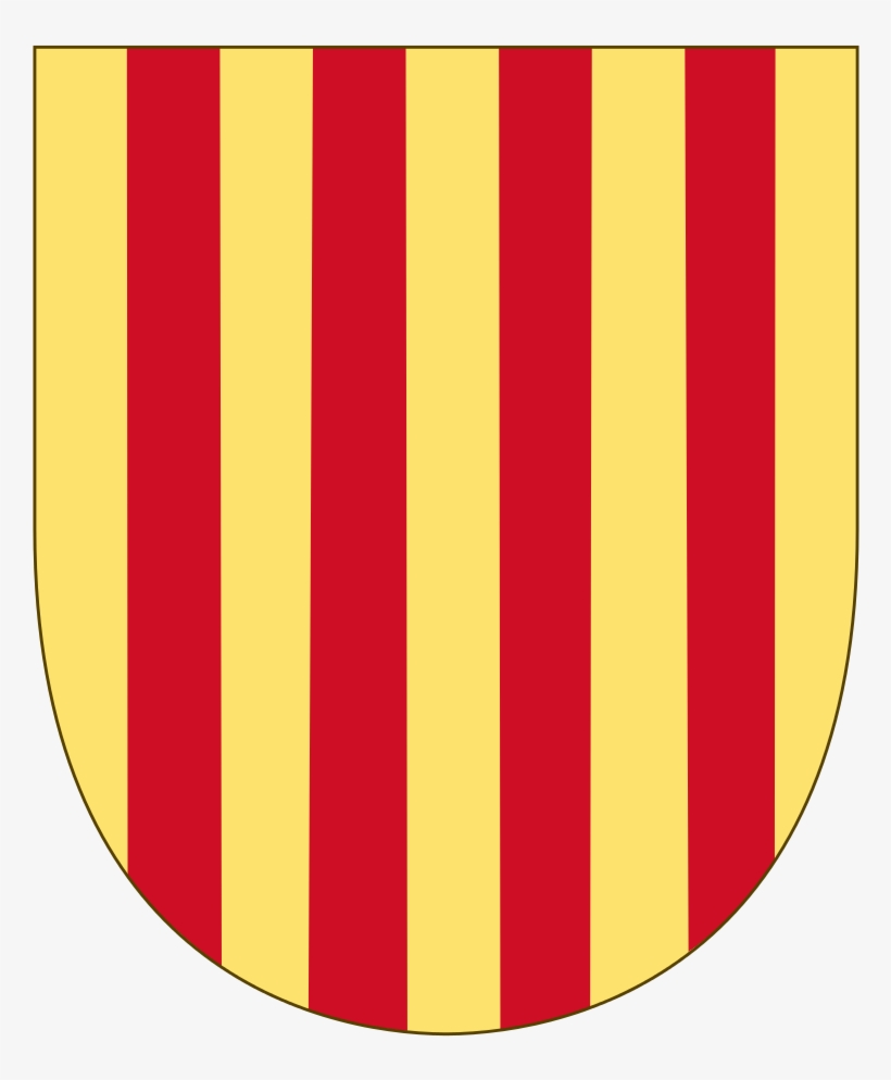 Arms Of The Former Crown Of Aragon-coat Of Arms Of - Щит Для Герба Png, transparent png download