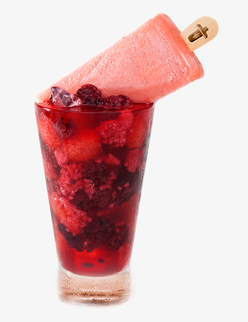 400ml De Caipirinha De Frutas Vermelhas E Paleta Com, transparent png download
