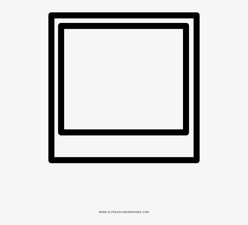 Polaroid Coloring Page - Circle, transparent png download