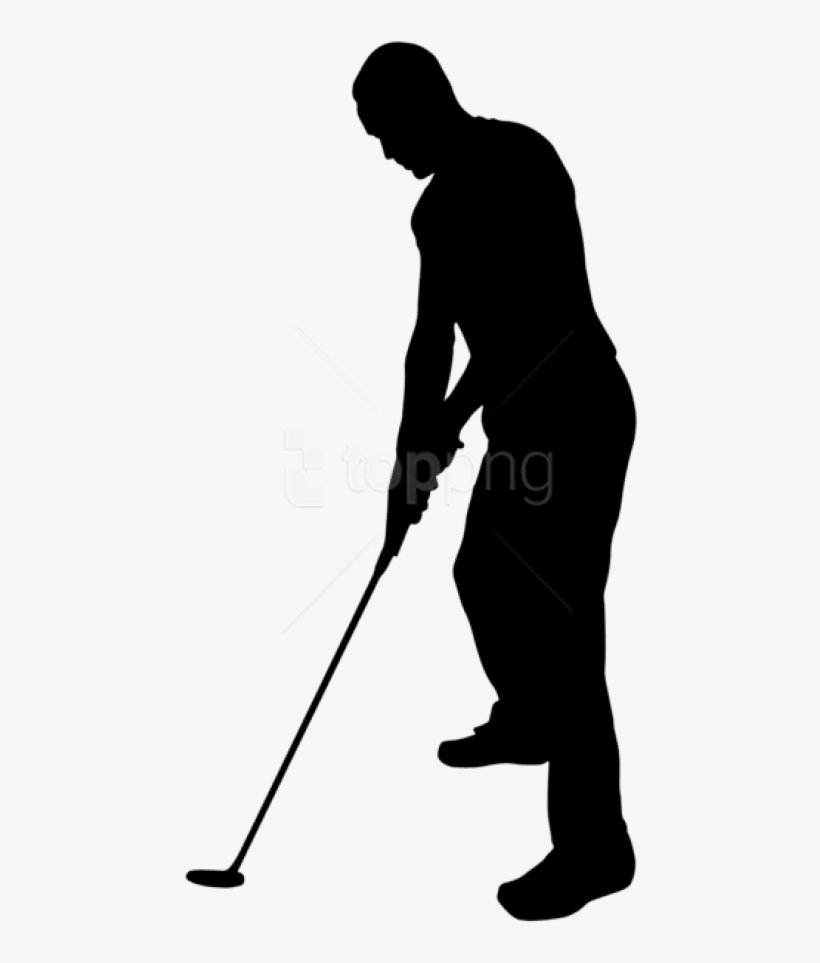 Free Png Golf Player Silhouette Png Images Transparent - Golf Player Silhouette Png, transparent png download