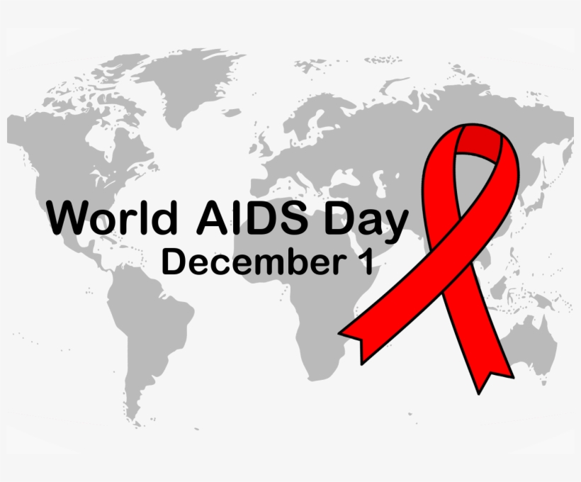 World Aids Day - Blue Map Of World, transparent png download