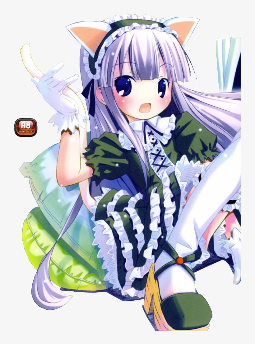 Anime Neko Girl Render Photo, transparent png download