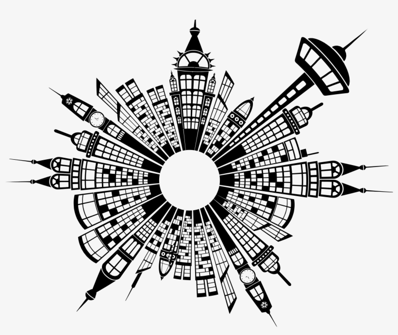 This Free Icons Png Design Of Cityscape Silhouette, transparent png download