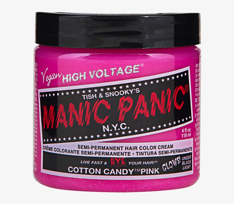 Cotton Candy Pink - Manic Panic Amplified Semi-permanent Hair Color Cotton, transparent png download