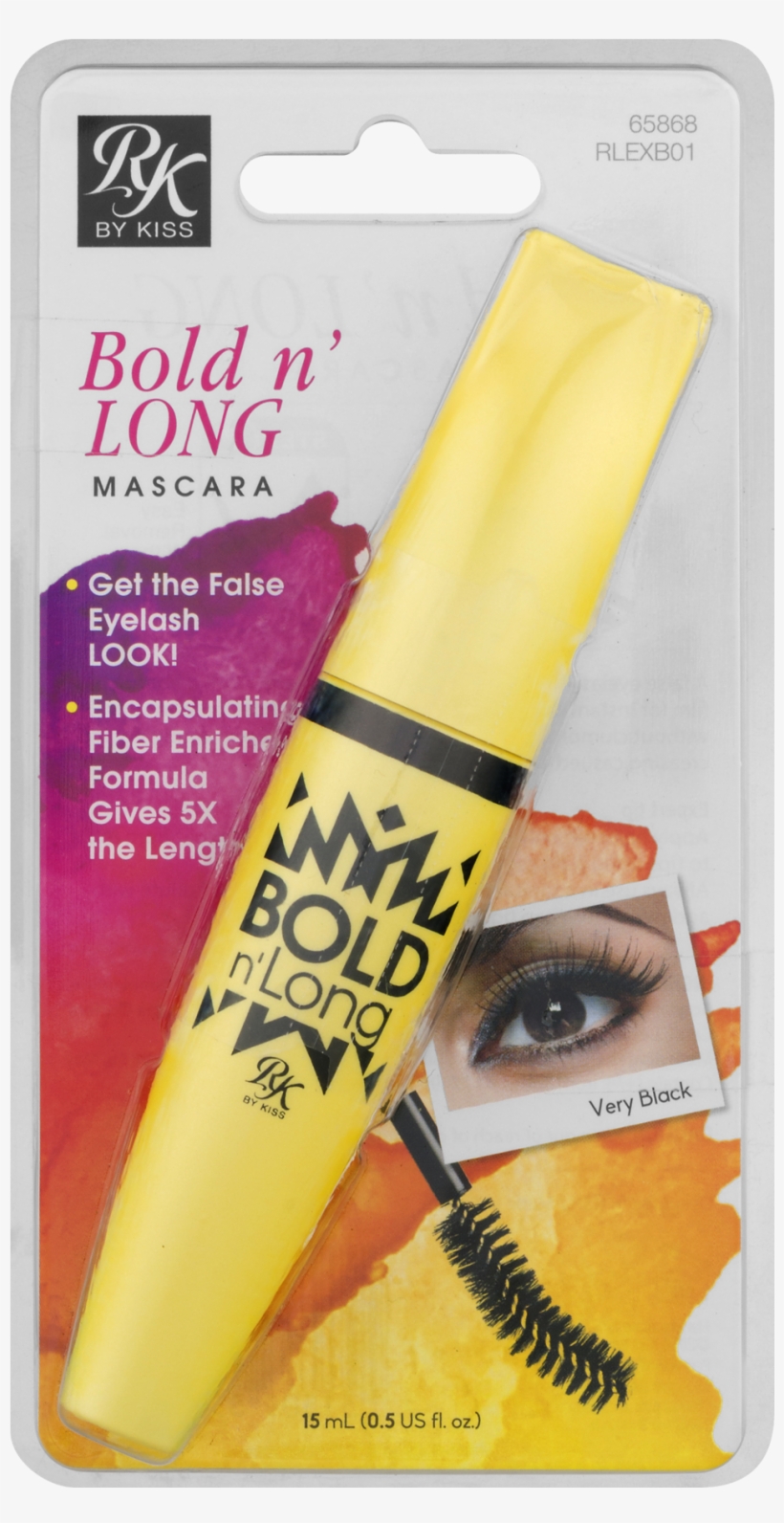 Kiss Ruby Kisses Bold N' Long Very Black Mascara, - Kiss Ruby Kisses Bold N' Long Very Black Mascara, 15ml, transparent png download