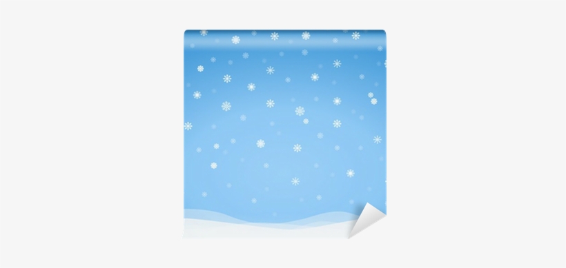 Vector Frosty Snowflakes Background Wall Mural • Pixers® - Art Paper, transparent png download