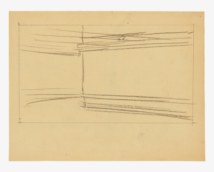 Sketches Of The Diner's Dimensions - Sketch, transparent png download