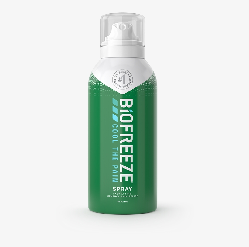 Biofreeze Classic Pain Relief 360 Continous Spray, - Biofreeze Pain Relief, Cold Therapy, Spray - 4 Fl Oz, transparent png download