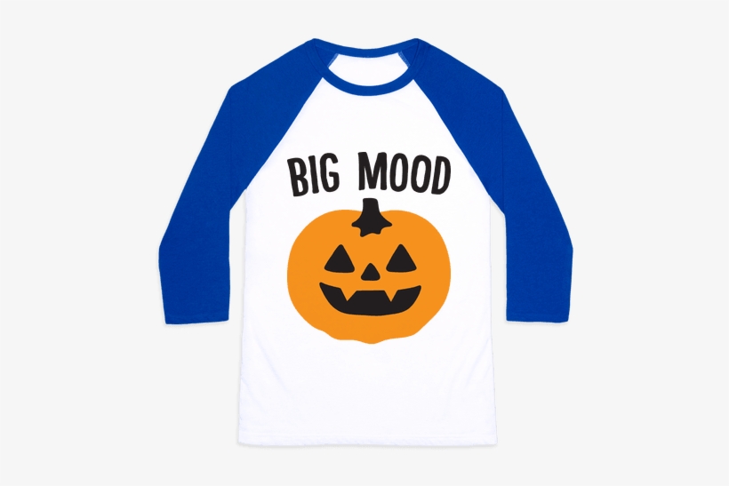 Big Mood Jack O Lantern Baseball Tee - Personally Victimized By King George, transparent png download