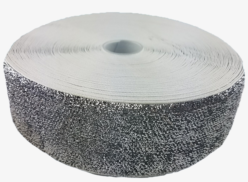 5" Glitter Ribbon Silver - Silver, transparent png download