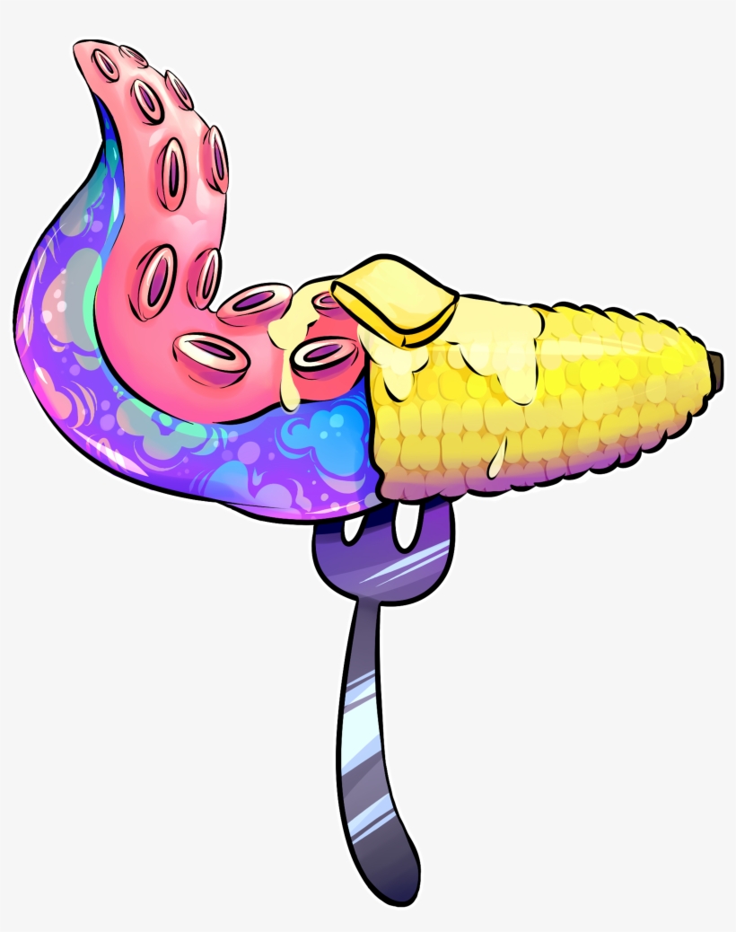 Tentacle Cornashley Digital Art - Cartoon, transparent png download