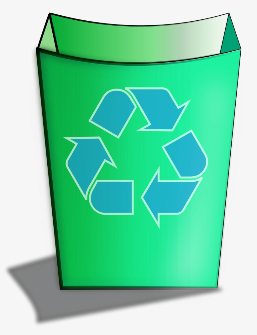 This Free Icons Png Design Of Green Recycle Bin, transparent png download