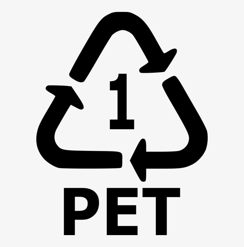 Recycle, 1, Pet, Recycling, Plastic, Sign, Symbol, - Pet Plastic Sign, transparent png download