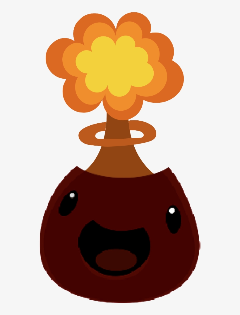 Volcano Slime With A Mushroom Cloud - Cartoon, transparent png download