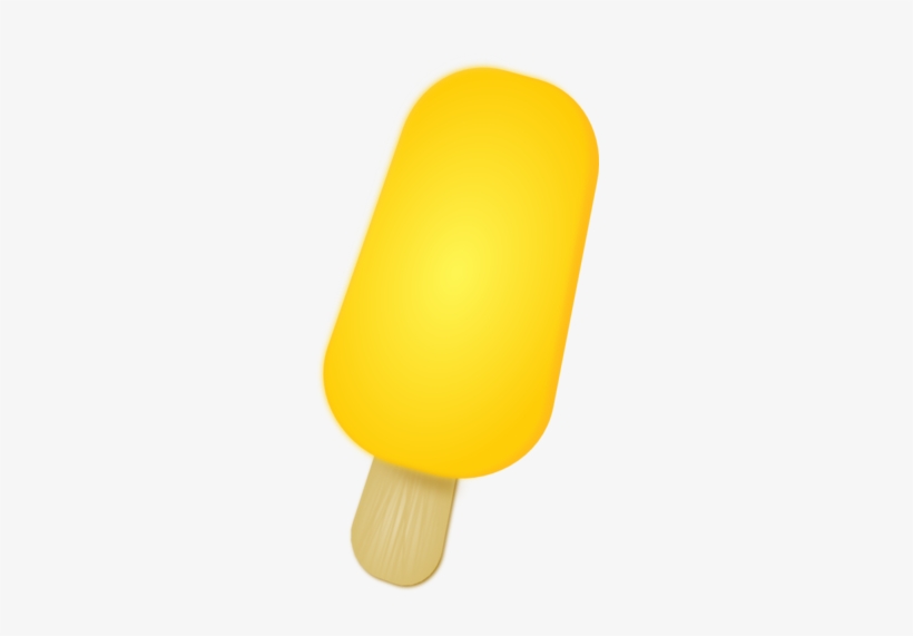 Ice Popsicle - ايس كريم اصفر, transparent png download