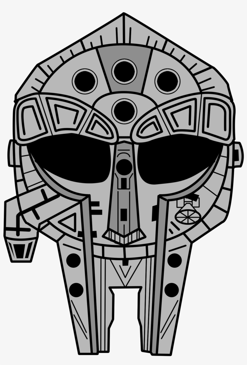 Image Of Millennium Falcon Doom 2" Enamel Pin - Doom Ii, transparent png download