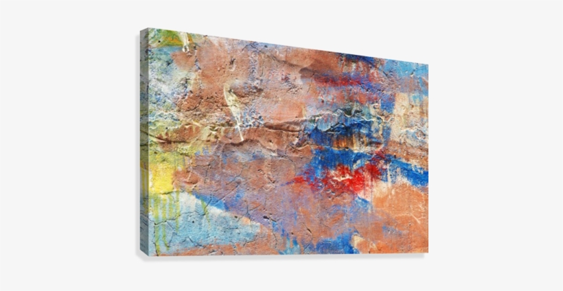 Colourful Brush Strokes And Paint On The Side Of An - Old Art Colourful, transparent png download