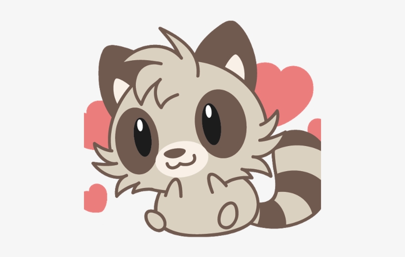Cute Raccoon Anime, transparent png download