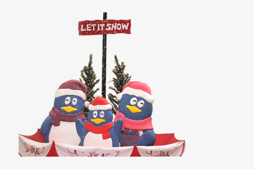 The Penguin Snowing Christmas Tree - Christmas Day, transparent png download