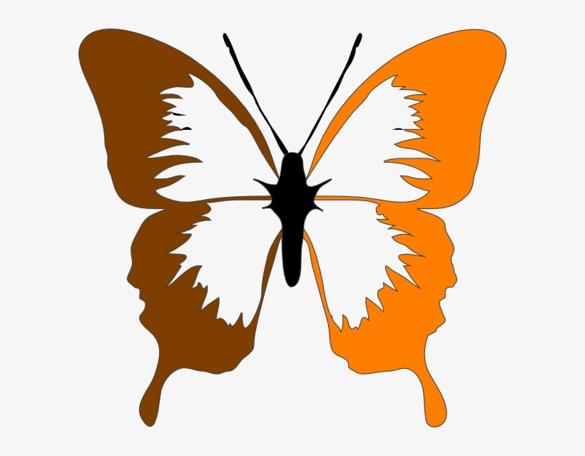 Small - Black And White Butterfly Clip Art, transparent png download