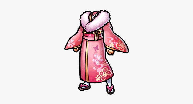 Gear-pink New Year's Kimono Render - Kimono, transparent png download