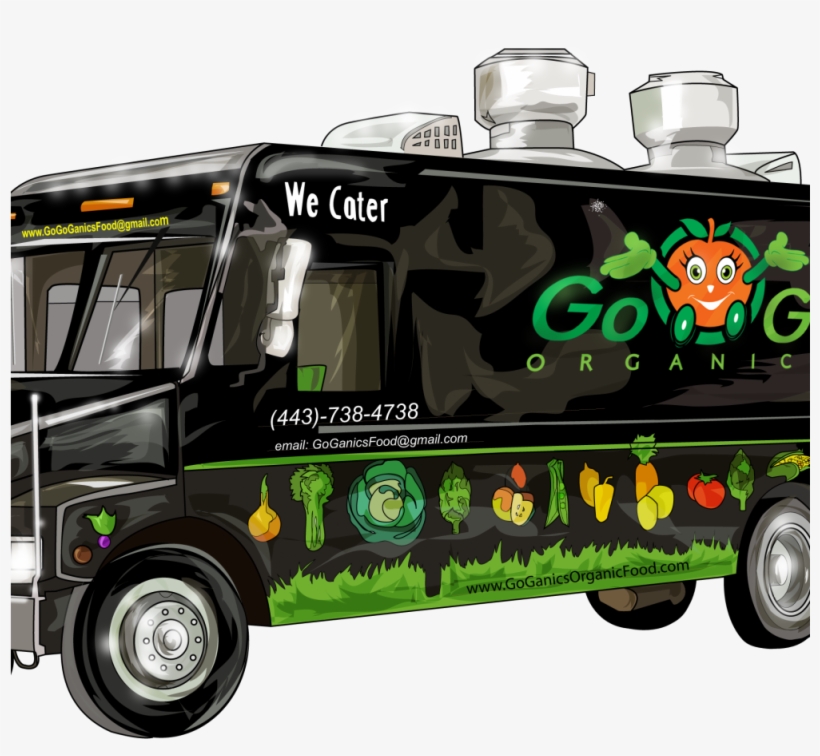 Goganics Organic Food Truck Food Truck - Organic Food Truck, transparent png download