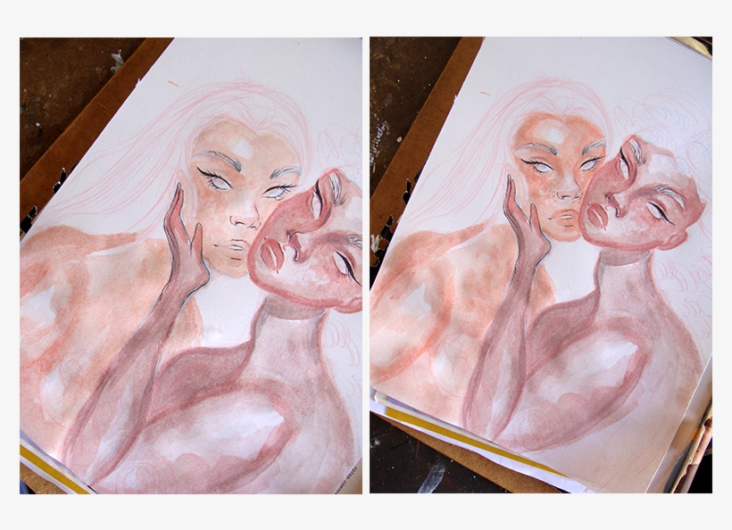 Para El Otro Tono De Color, Mezcle Un Naranja Y Un - Sketch, transparent png download